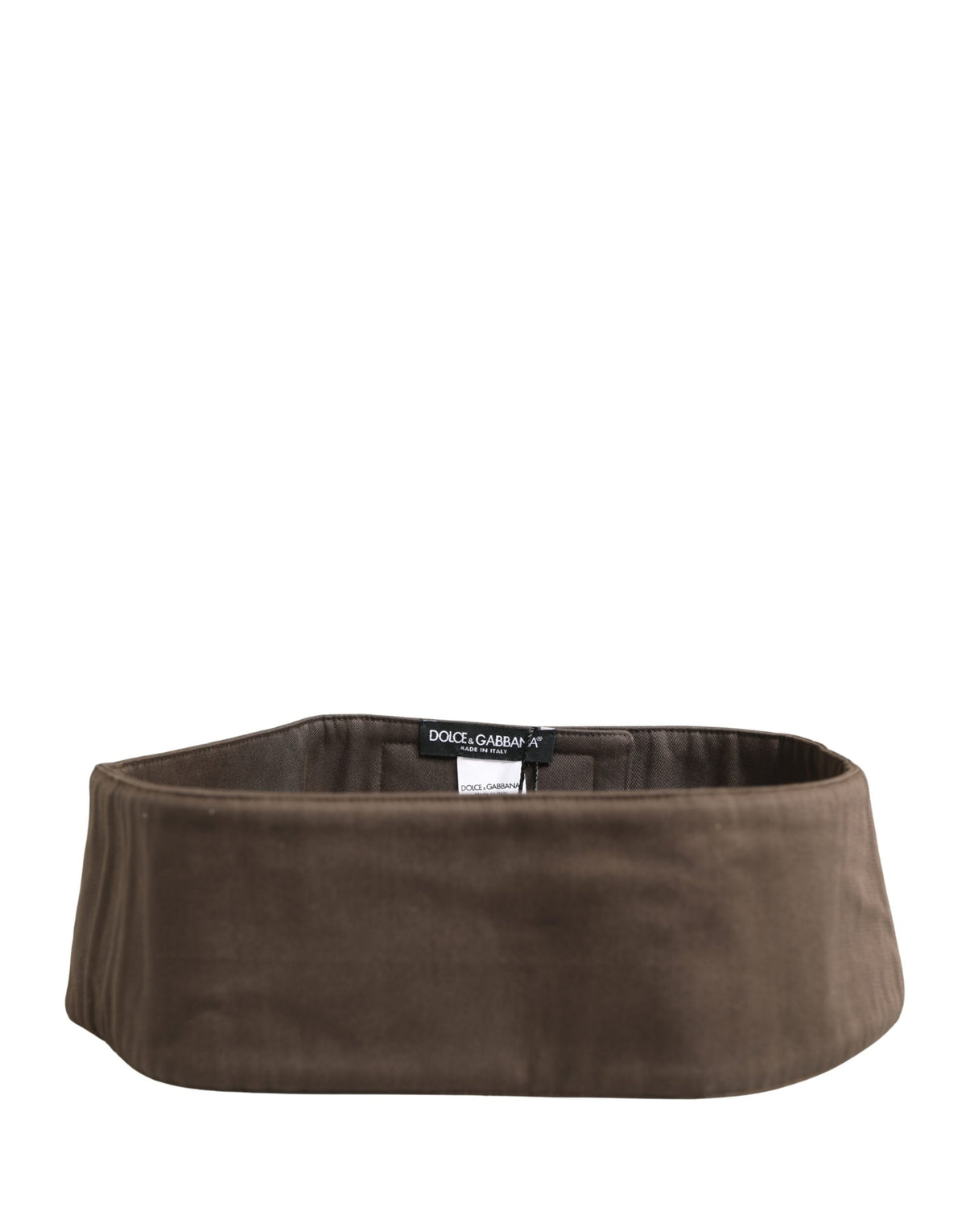 Dolce & Gabbana Bruin Viscose Brede Riem Taille Cummerband Heren