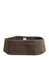 Dolce & Gabbana Bruin Viscose Brede Riem Taille Cummerband Heren