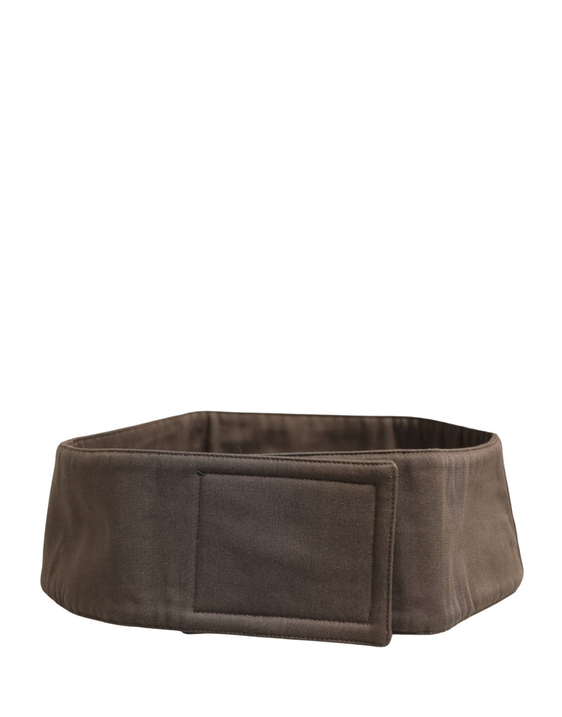 Dolce & Gabbana Bruin Viscose Brede Riem Taille Cummerband Heren