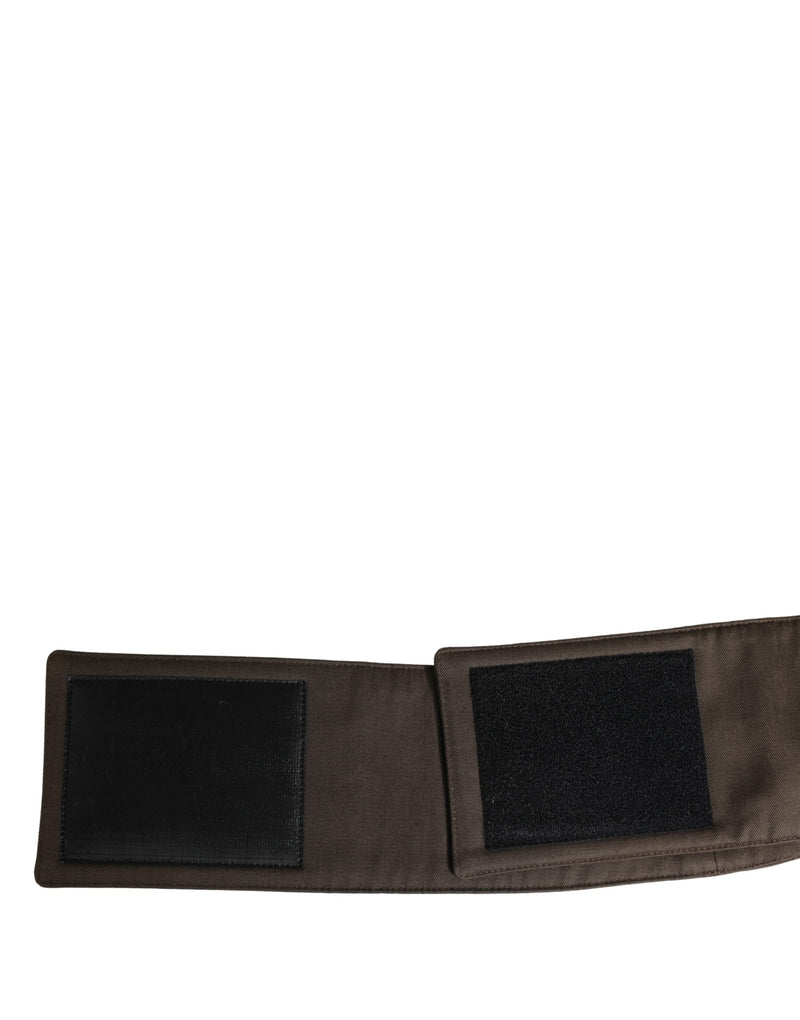 Dolce & Gabbana Bruin Viscose Brede Riem Taille Cummerband Heren