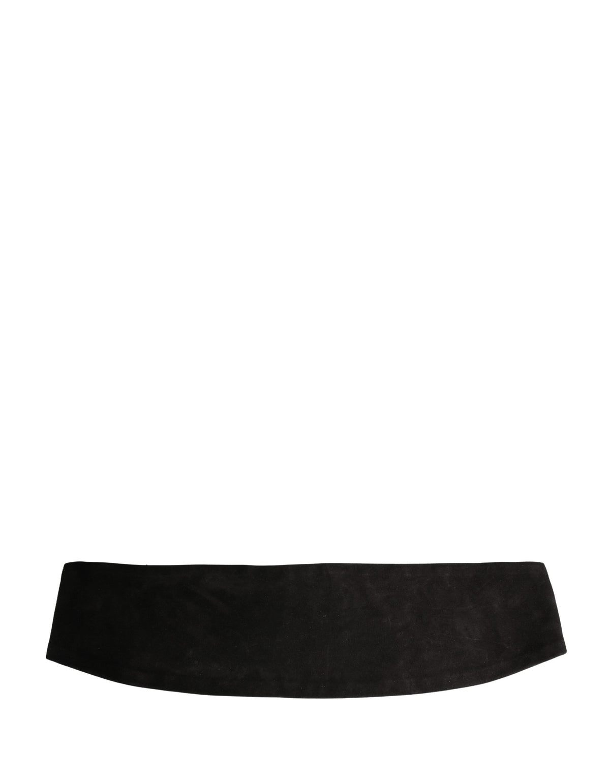Dolce & Gabbana Ceinture large en velours noir pour homme