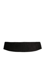 Dolce & Gabbana Ceinture large en velours noir pour homme
