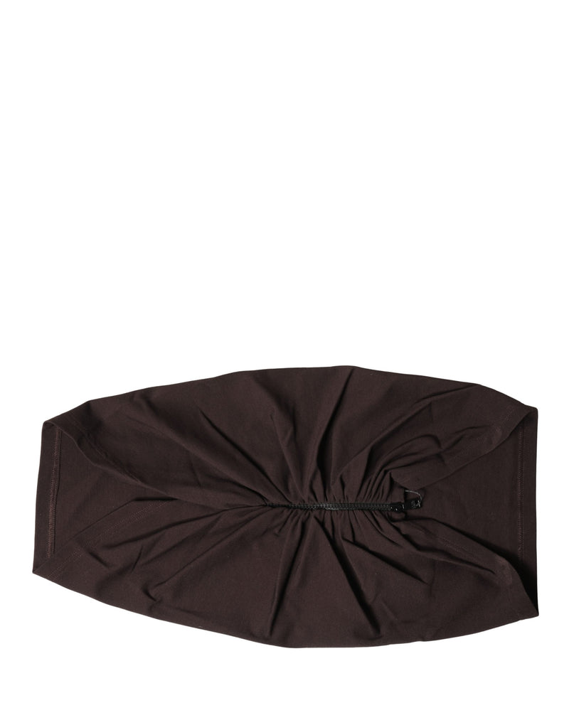 Dolce & Gabbana Bruin Viscose Brede Riem Taille Cummerband Heren
