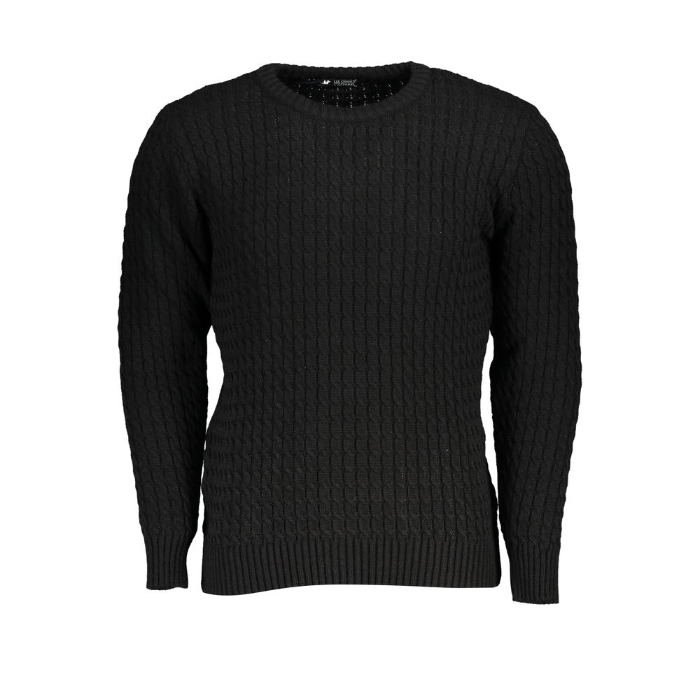 U.S. Grand Nero Acrilico Men Sweater - Élégance Moderne