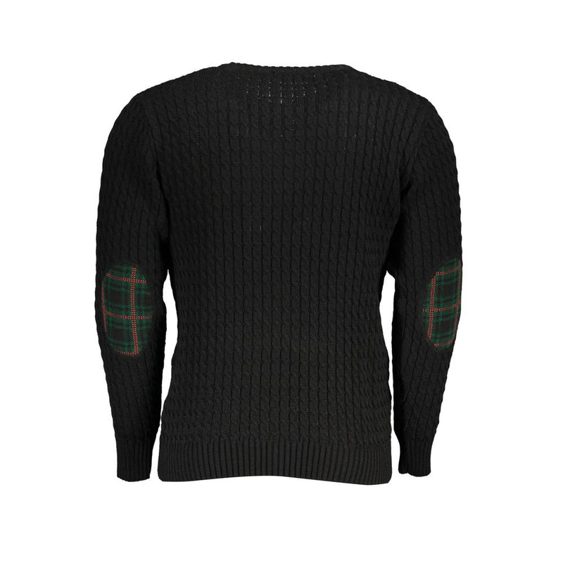 U.S. Grand Nero Acrilico Men Sweater - Élégance Moderne
