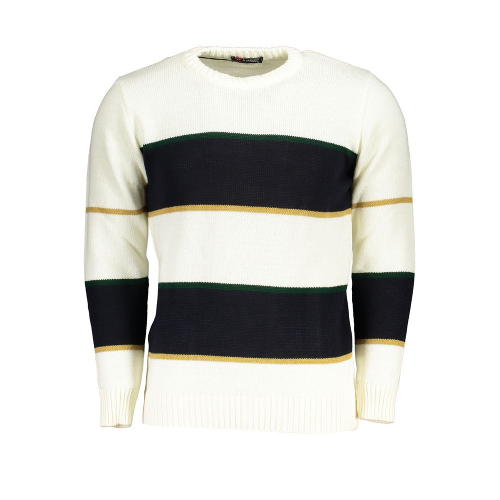 U.S. Grand White Acrylic Men Sweater - Modern Luxury