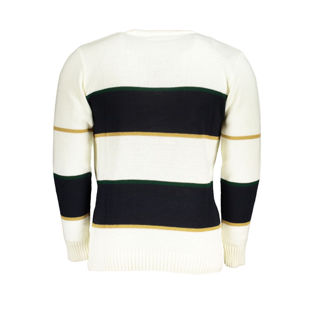 U.S. Grand White Acrylic Men Sweater - Modern Luxury