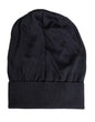 Bonnet d'hiver tricoté en laine unie noire Dolce & Gabbana