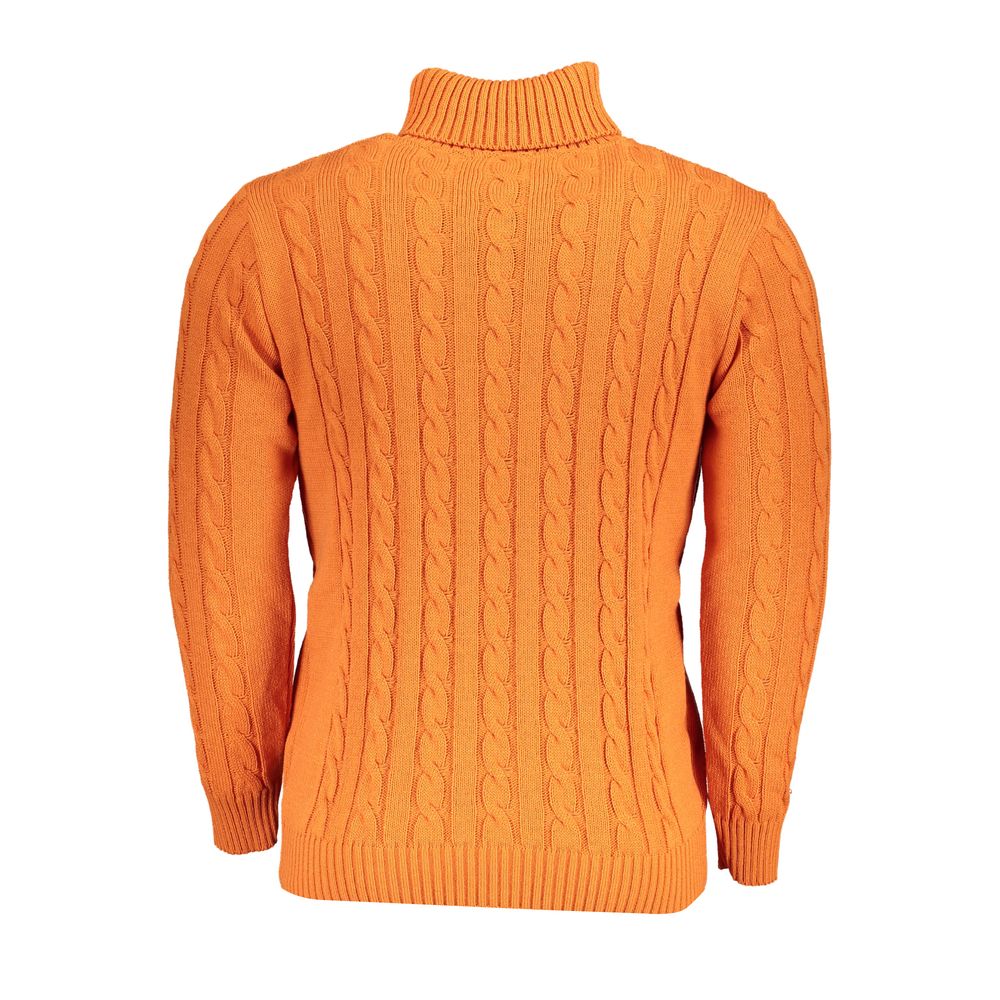 U.S. Grand Arancione Turtleneck Sweater for Men - XXL