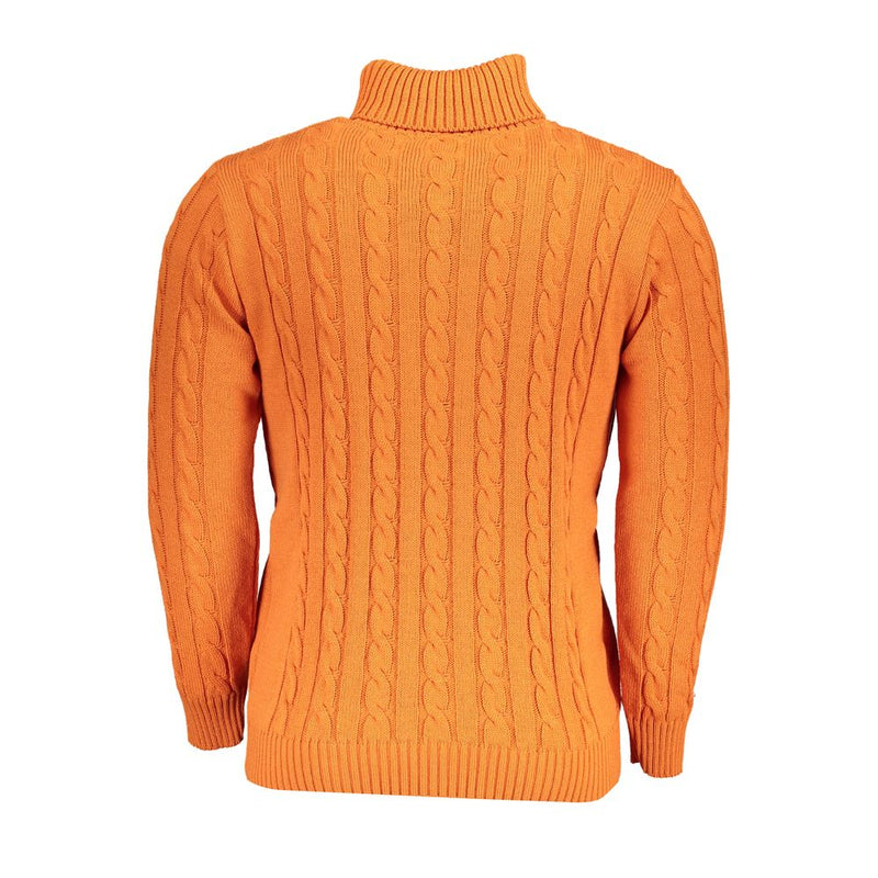 U.S. Grand Arancione Turtleneck Sweater for Men - XXL