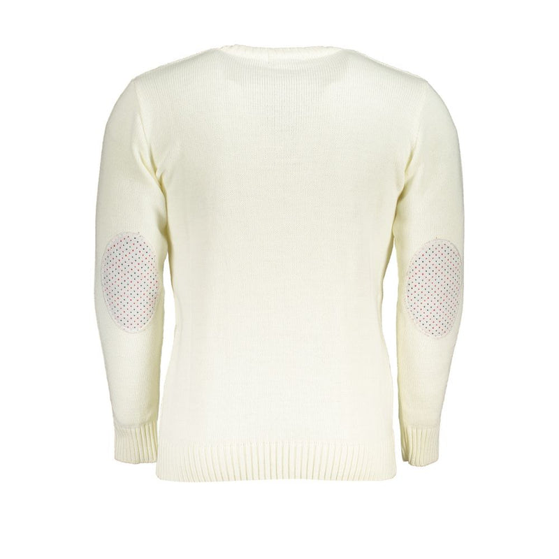 U.S. Grand Bianco Acrylic Men Sweater - Élégance et Confort
