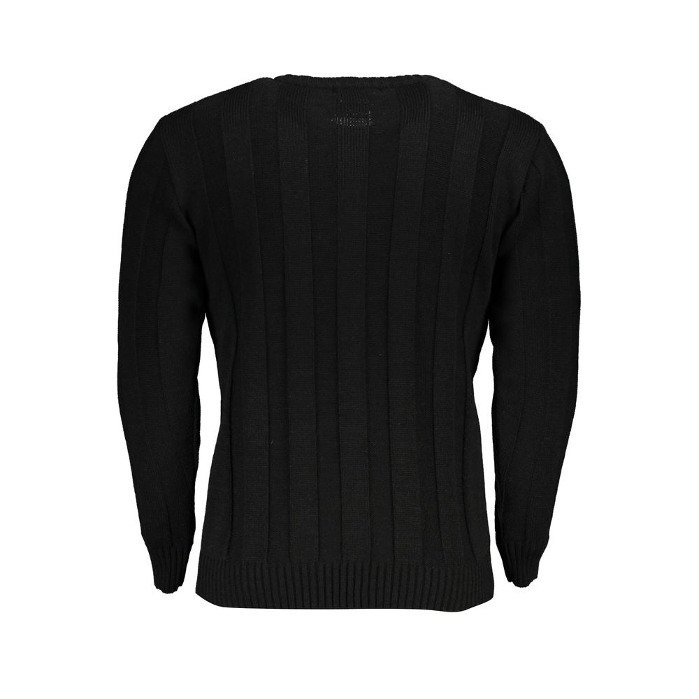 U.S. Grand Black Acrylic Men's Sweater - Stylish & Comfortable