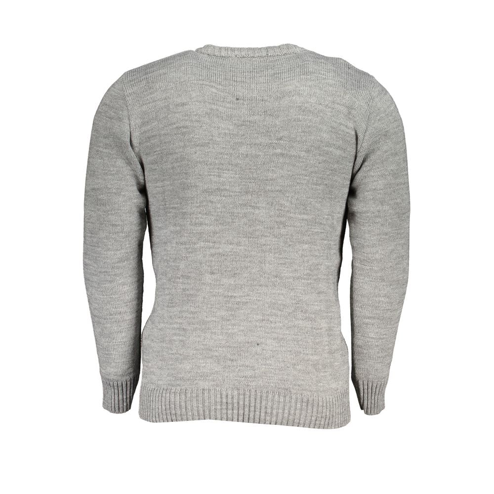 U.S. Grand Grigio Acrylic Sweater for Men - XXL
