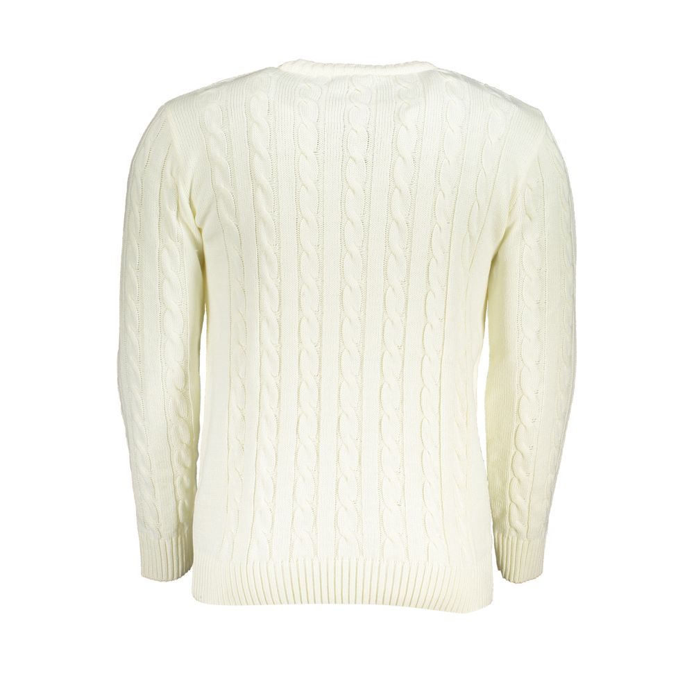 U.S. Grand Bianco Sweater pour Homme en Acrylique