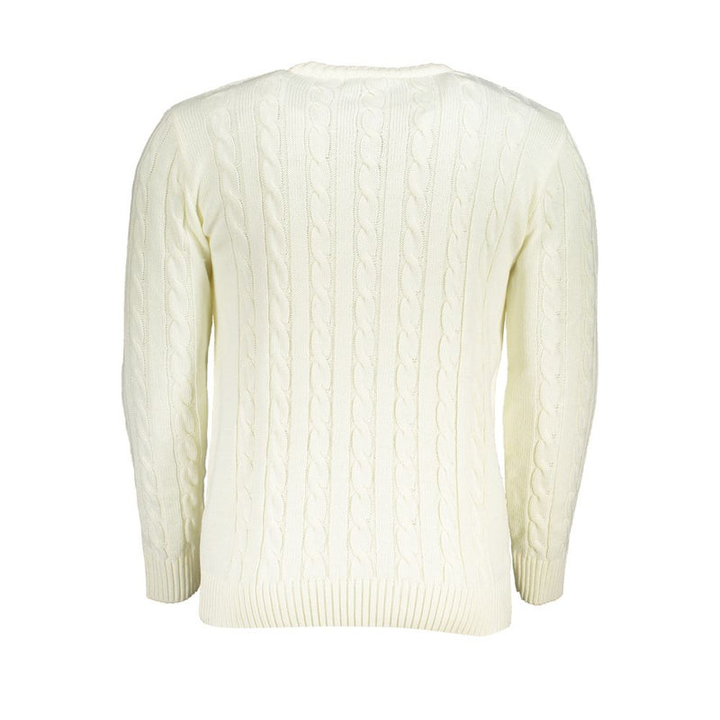 U.S. Grand Bianco Sweater pour Homme en Acrylique