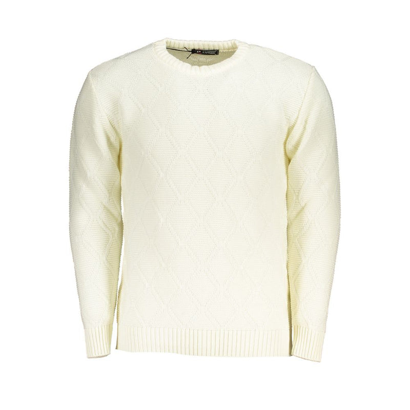 U.S. Grand Bianco Acrylic Men Sweater - Bold Italian Style