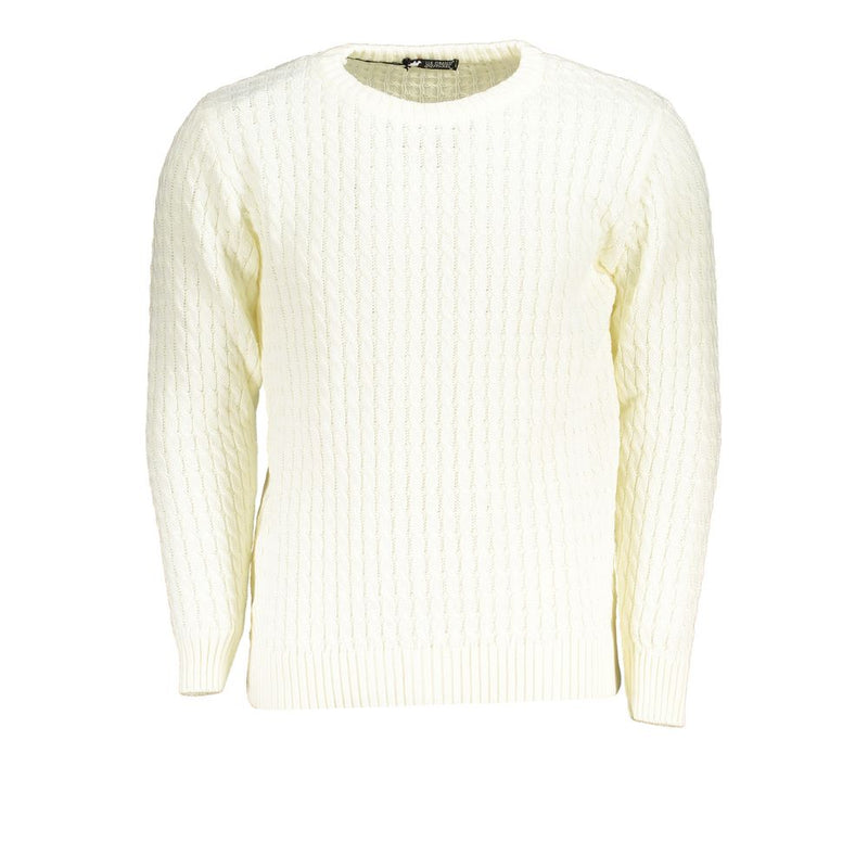 U.S. Grand Bianco Acrylic Men Sweater - Bold Italian Style