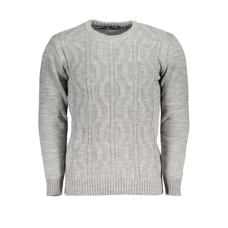 U.S. Grand Grigio Acrylic Men's Sweater - Bold Sophistication