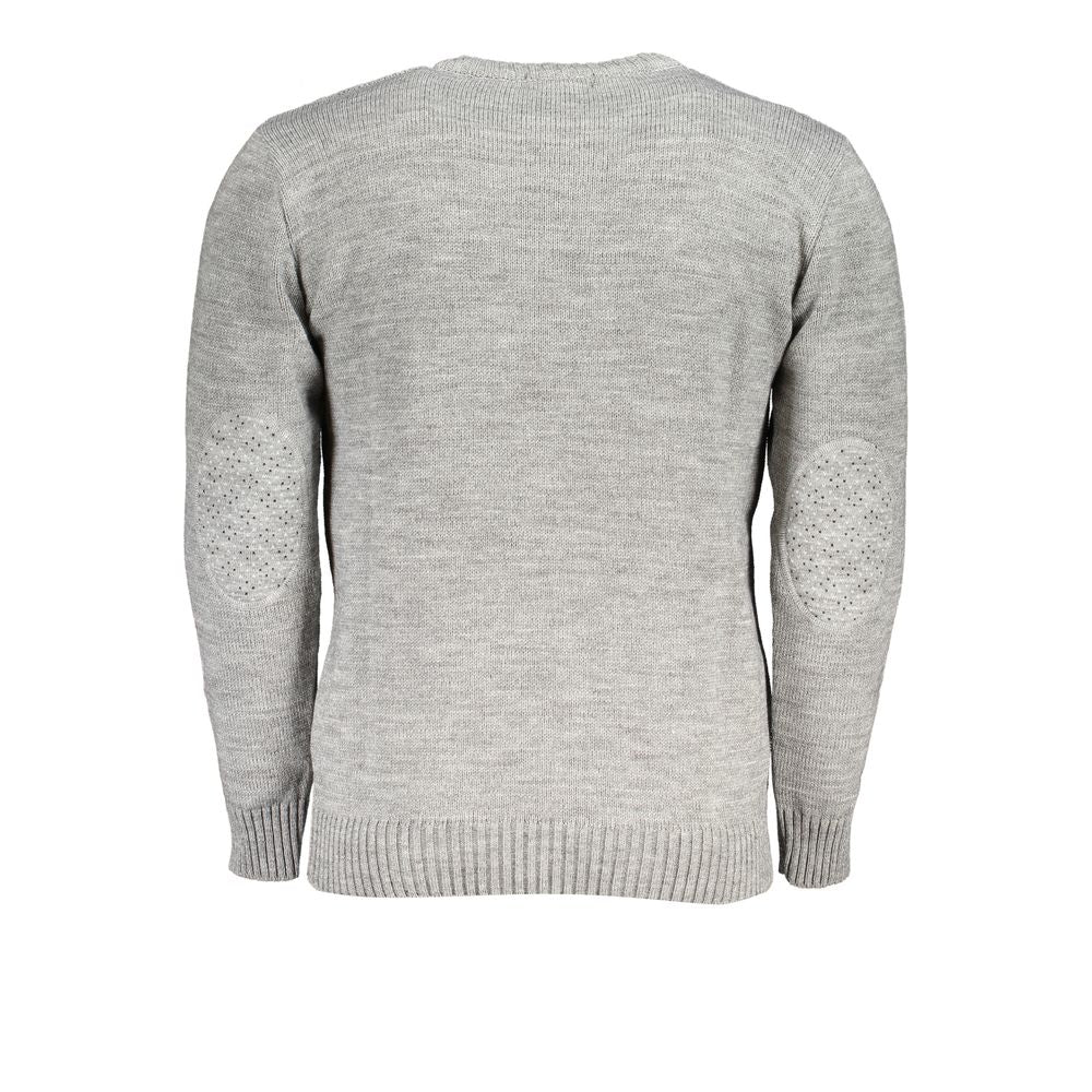 U.S. Grand Grigio Acrylic Men Sweater - Bold Sophistication