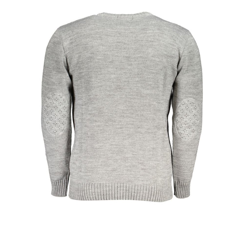 U.S. Grand Grigio Acrylic Men's Sweater - Bold Sophistication