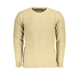 U.S. Grand Beige Acrylic Sweater for Men - Stylish Comfort