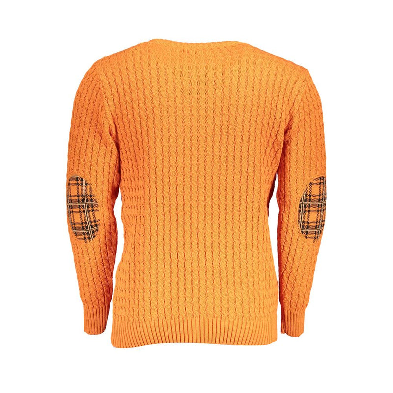 U.S. Grand Arancione Acrylic Men's Sweater