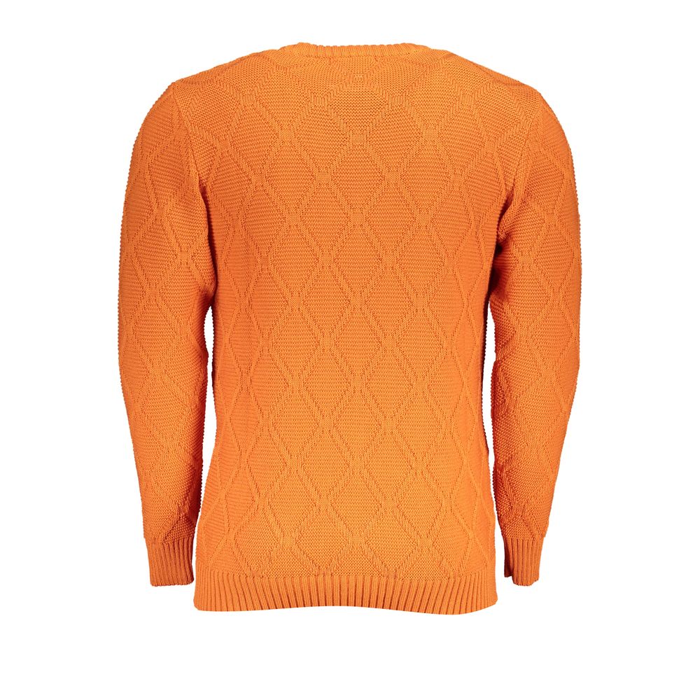 U.S. Grand Orange Fabric Sweatshirt - Comfortable Crew Neck