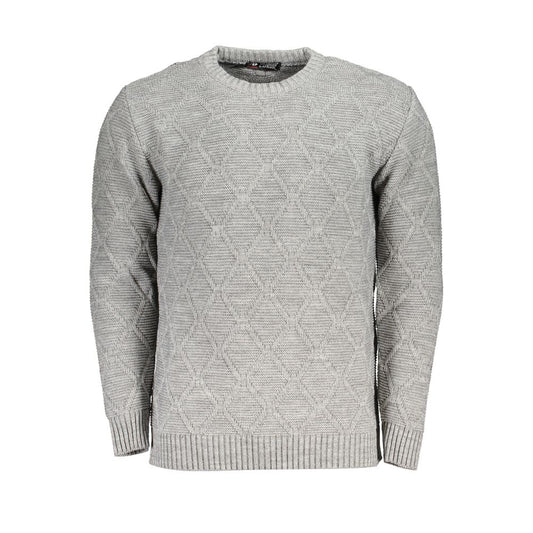 Amerikaans sweatshirt van grijs fleecestof