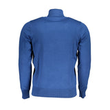 U.S. Grand Blue Nylon Turtleneck Sweater for Men