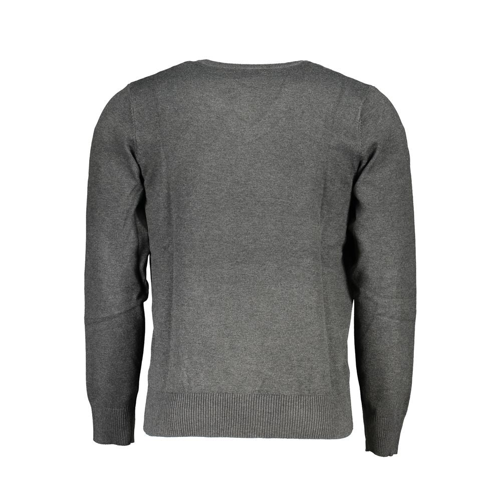 U.S. Grand Gray Viscosa Mens Sweater - Oversized Comfort & Style