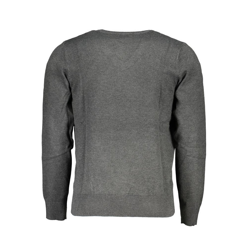 U.S. Grand Gray Viscosa Mens Sweater - Oversized Comfort & Style