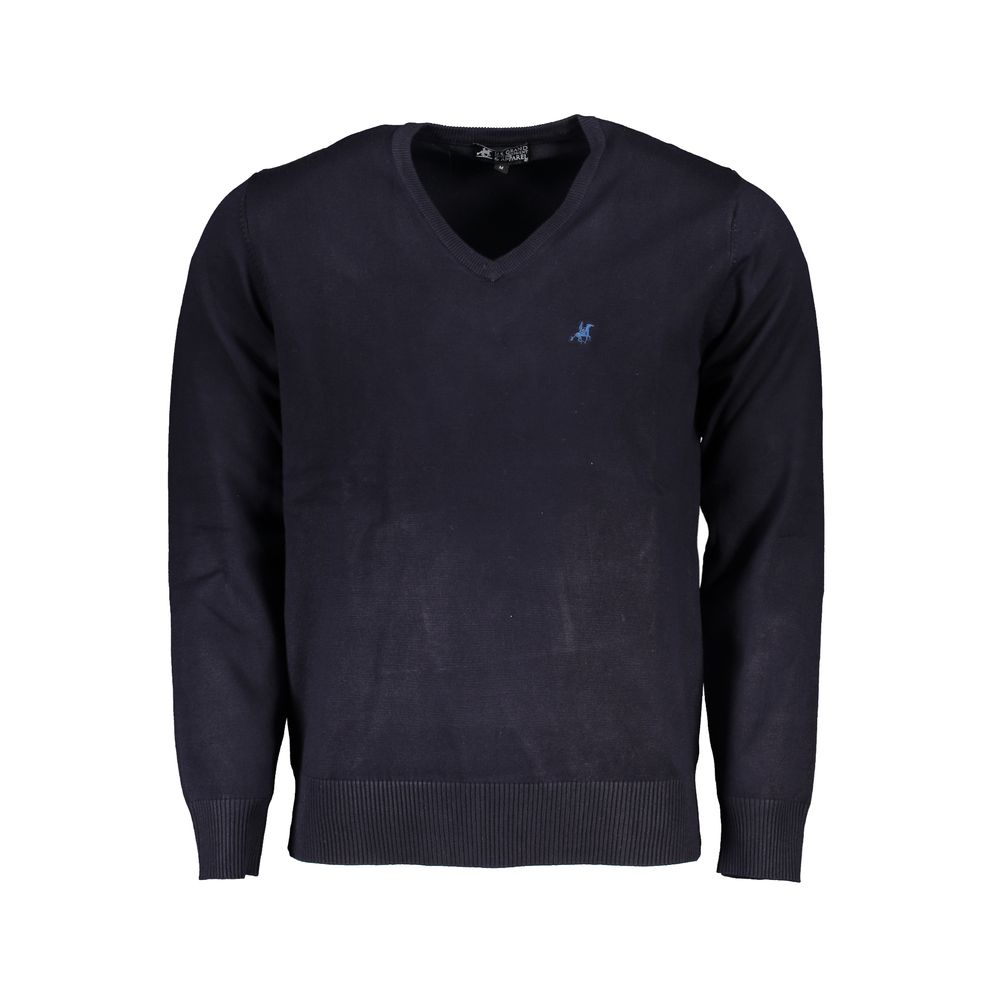 U.S. Grand Blue Viscosa Men Sweater - Oversized Comfort