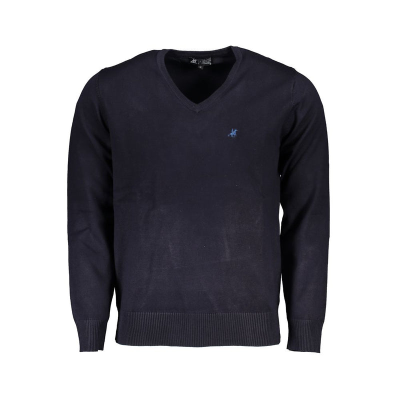 U.S. Grand Blue Viscosa Men Sweater - Oversized Comfort