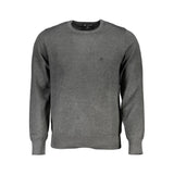 U.S. Grand Grigio Viscosa Men Sweater - Oversized Crew Neck
