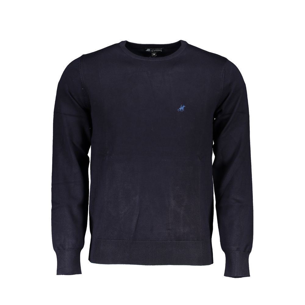 U.S. Grand Blue Viscose Men's Sweater - Oversized Fashion Statement