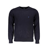 U.S. Grand Blue Viscose Men's Sweater - Oversized Fashion Statement