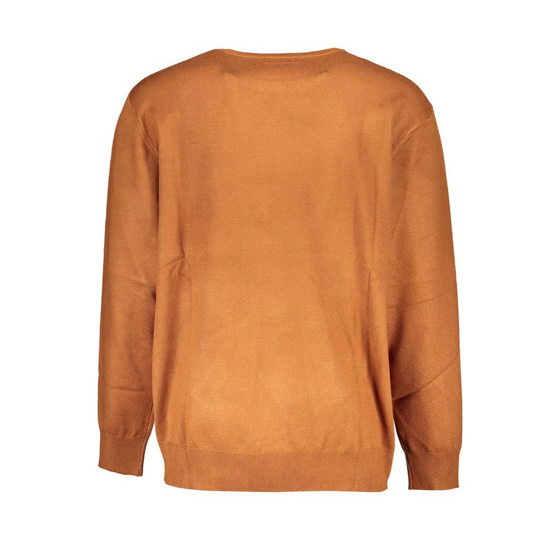 U.S. Grand Marrone Viscosa Men's Sweater - Oversized Style