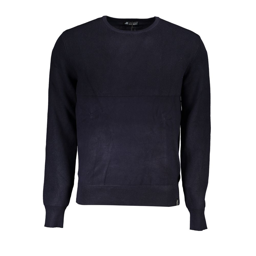 U.S. Grand Blue Viscose Men's Long-Sleeved Shirt