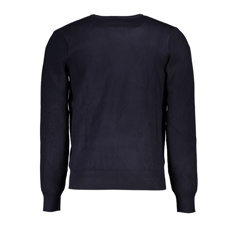 U.S. Grand Blue Viscose Men's Long-Sleeved Shirt