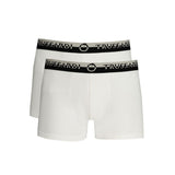 Trussardi White Cotton Men's Boxer Brief - Luxury Comfort