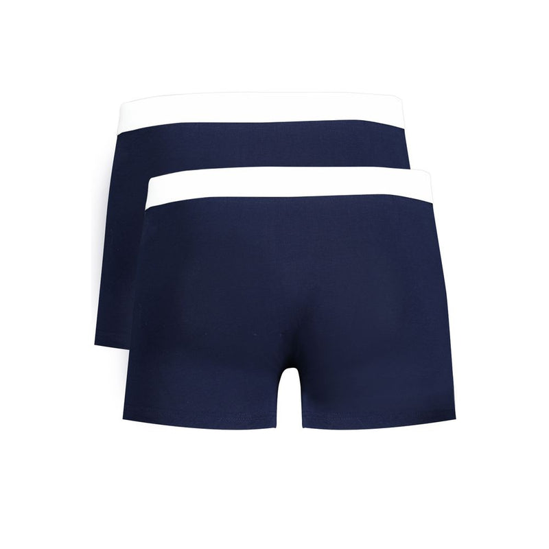 Trussardi Blu Cotton Men Underwear - Stylish Boxer Duo
