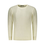 U.S. Grand Bianco Acrylic Men Sweater - Twisted Crew Neck