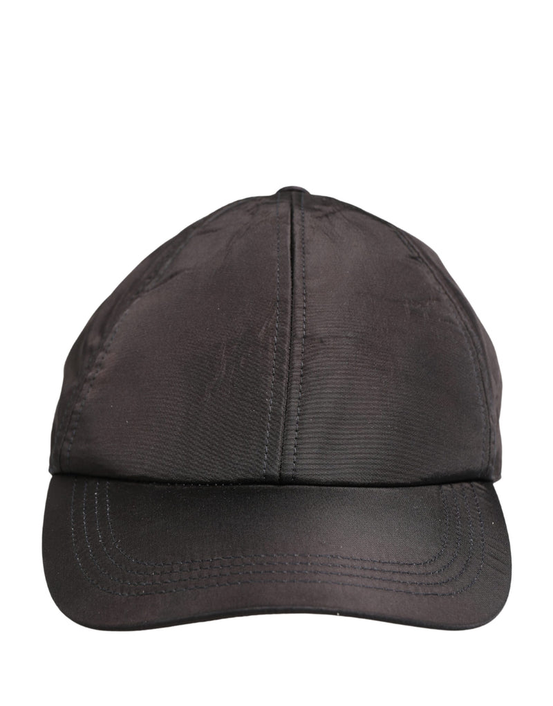 Dolce & Gabbana Casquette de baseball à 6 panneaux en coton noir pour homme