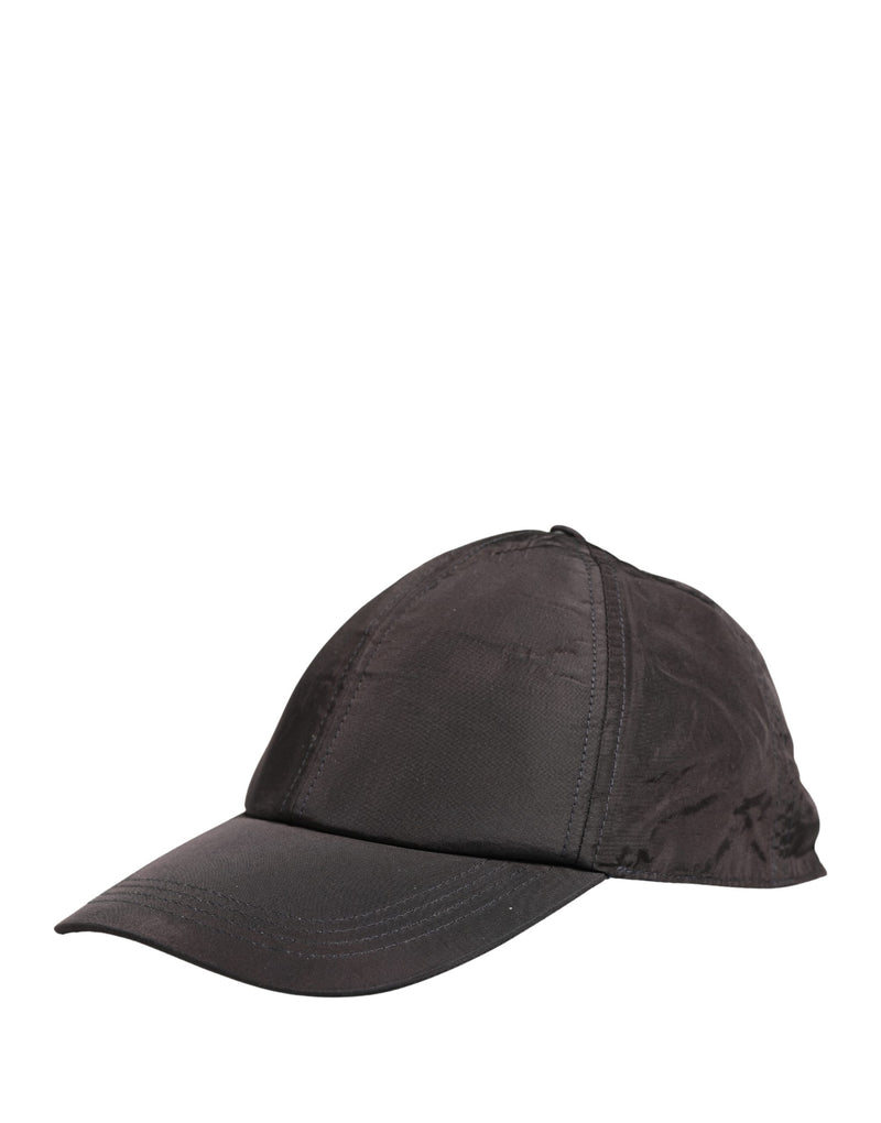 Dolce & Gabbana Casquette de baseball à 6 panneaux en coton noir pour homme