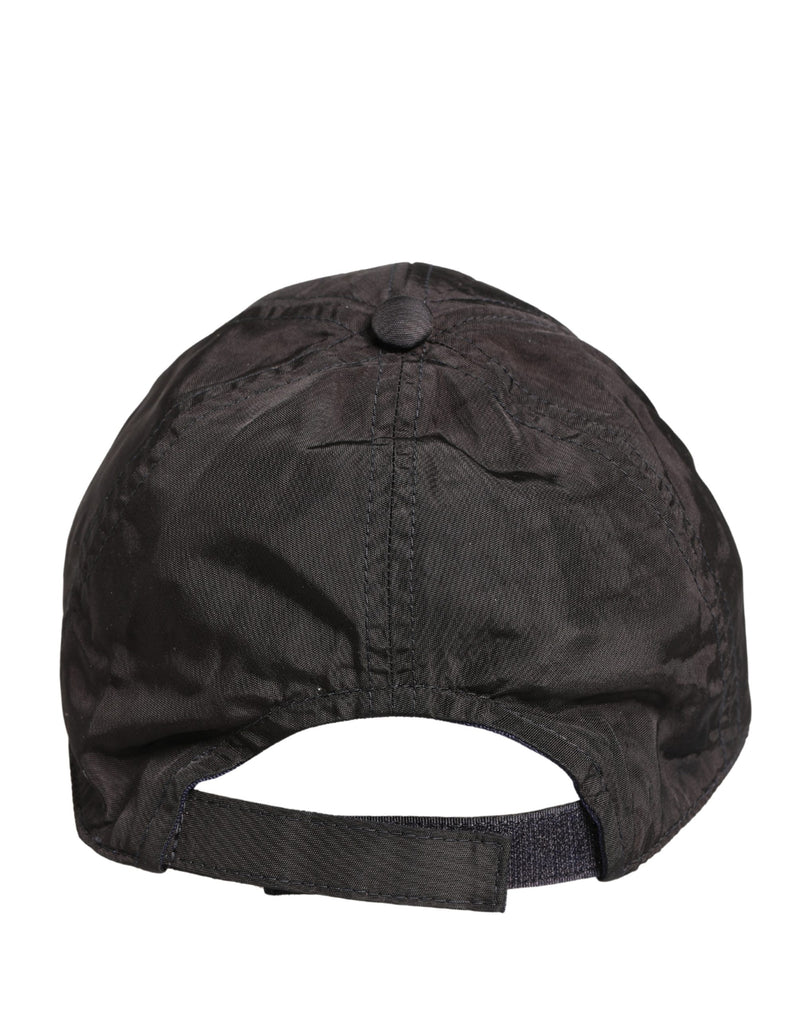 Dolce & Gabbana Casquette de baseball à 6 panneaux en coton noir pour homme