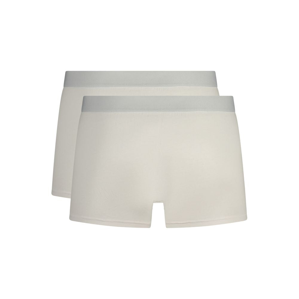 Trussardi Bianco Boxer Short en Coton pour Hommes