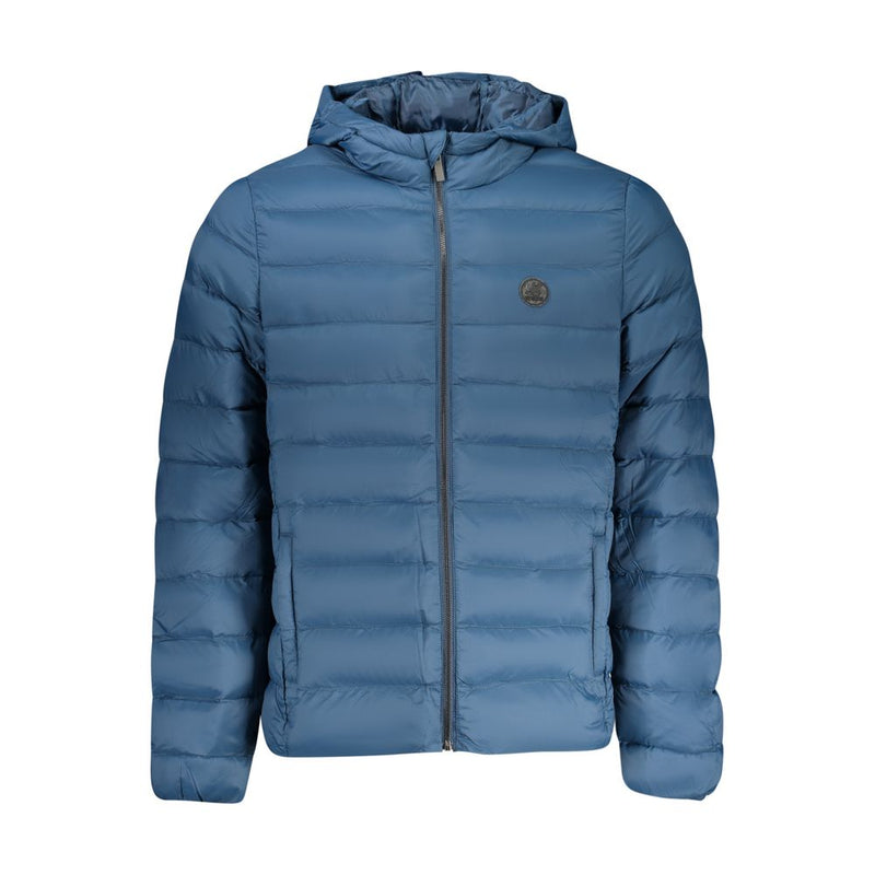U.S. Grand Blue Polyester Men's Jacket - Stylish & Functional