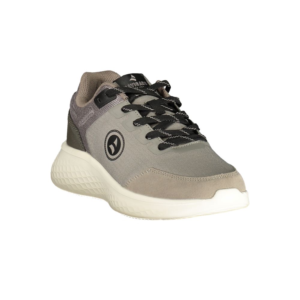 Navigare Grigio Poliestere Men Sneaker - Élégance Sportive