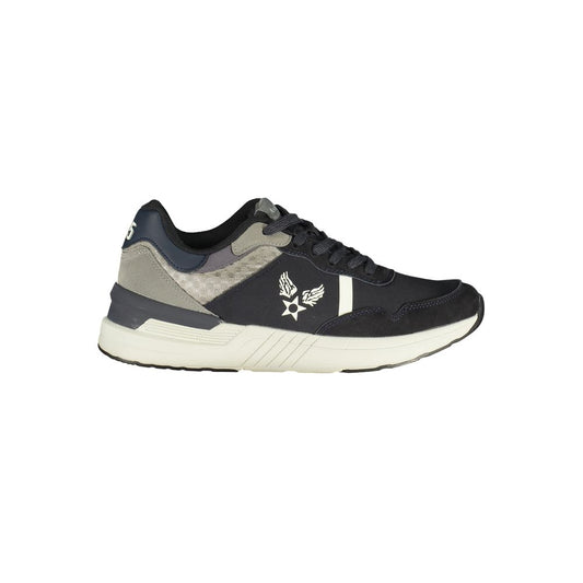 Avirex Blue Polyurethane Men Sneaker