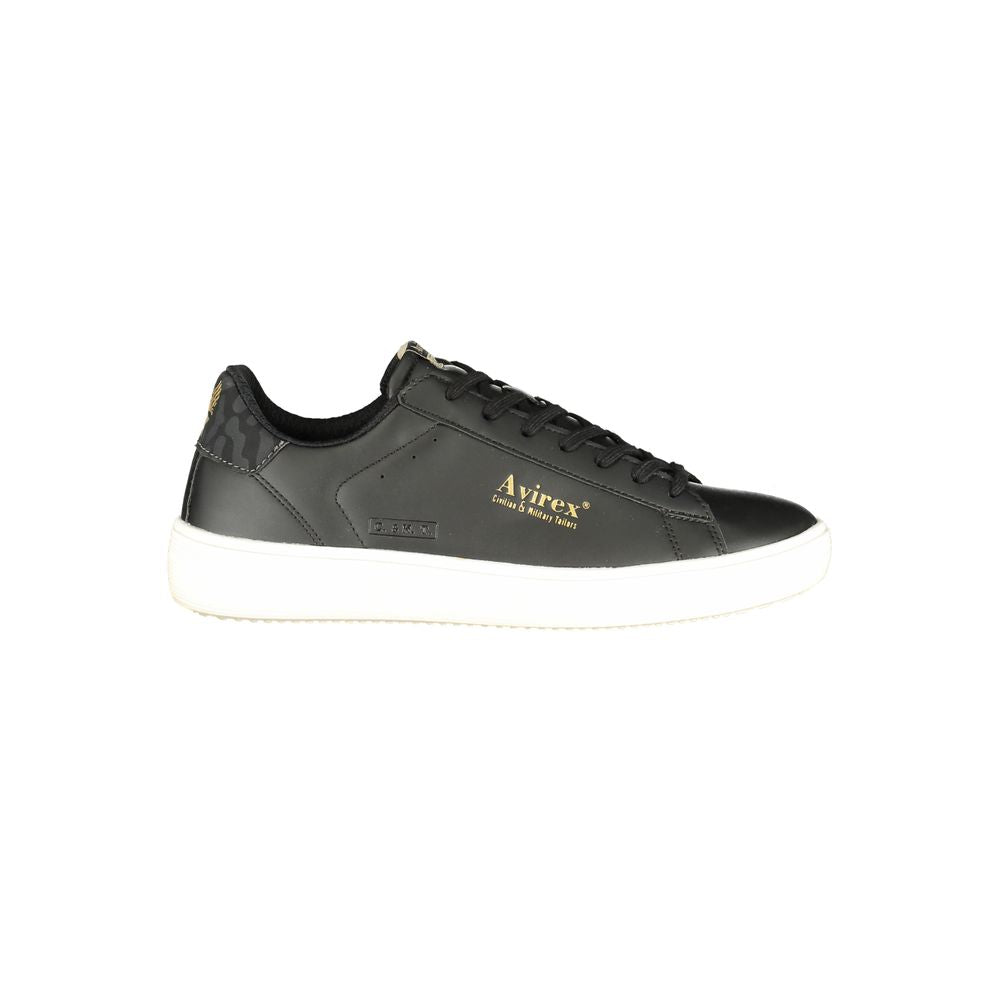 Avirex MIKEL Black Polyurethane Men Sneaker